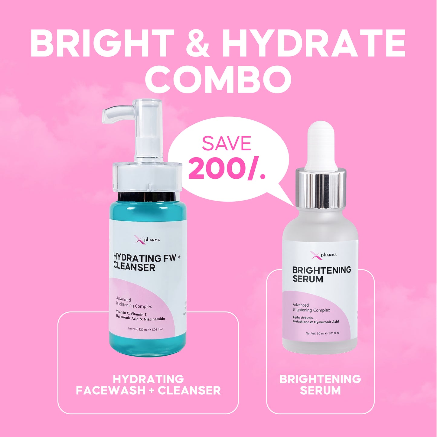 Bright & Hydrate Combo - (Save Rs.200)